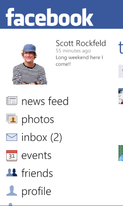 Facebook for WP 7.5