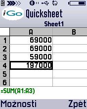 SX1 QuickSheet