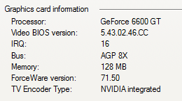 nVidia 6600GT AGP