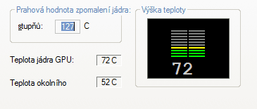 Teplota karty