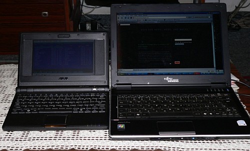porovnání V3205 a Eee PC