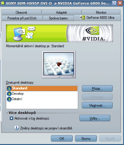 NVIDIA desktopy