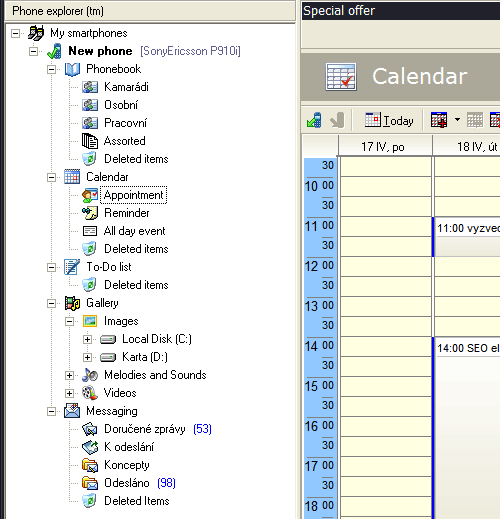 Oxygen Phone Manager II for Symbian OS
