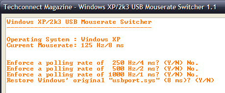 USB Mouse Rate Switcher