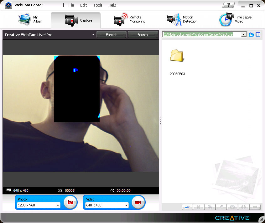 Webcam Live! Pro kamera